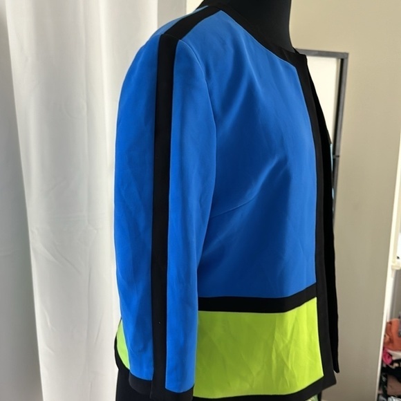 Studio G Color-block Blazer Jacket Size 12 - Picture 7 of 10